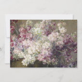 Kunstvolle Spitzenelemente - Florale Save-the-Date Save The Date (Rückseite)