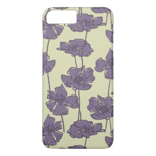 Kunstvolle Vintage-Blumenmuster-Hintergrund Case-Mate iPhone Hülle