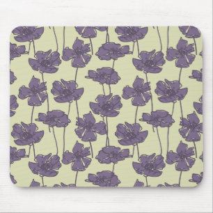 Kunstvolle Vintage-Blumenmuster-Hintergrund Mousepad