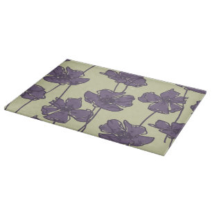 Kunstvolle Vintage-Blumenmuster-Hintergrund Schneidebrett