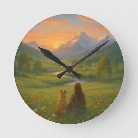 Kunstvolle Wanduhr (Vorderseite)
