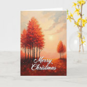 Kunstvolle Weihnachtskarte Karte (Gelbe Blume)