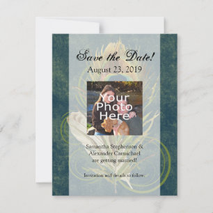 Kunstvolles Detail Pfau Hochzeit Termin vormerken Save The Date