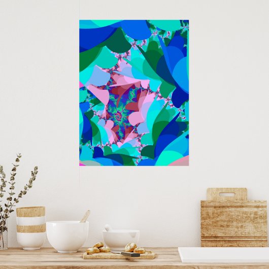 Kunstwaldblättern Poster (Küche)