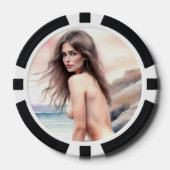 Kunstwerk am Strand Pokerchips (Vorderseite)