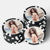 Kunstwerk am Strand Pokerchips (Stapel)
