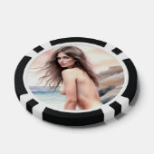 Kunstwerk am Strand Pokerchips (Einzeln)