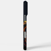 Kunstwerk aus Leder, das ein kosmisches Gesicht da Case-Mate iPhone Hülle (Rückseite / Rechts)