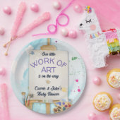 Kunstwerk-Baby-Party Pappteller (Party)