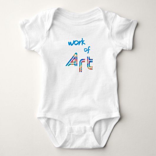 Kunstwerk Baby Strampler (Vorderseite)
