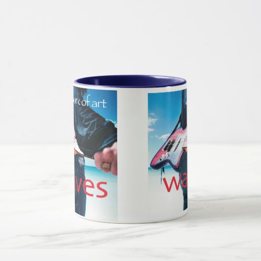 Kunstwerk/blaue Tasse (Zentrum)