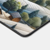 Kunstwerk der Wintergebirgslandschaft Schreibtischunterlage (Ecke)