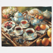 Kunstwerk des Nachmittagstees Fleecedecke (Vorderseite (Horizontal))