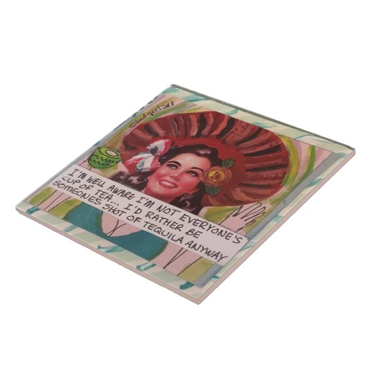 Kunstwerk Fliese (Seite)