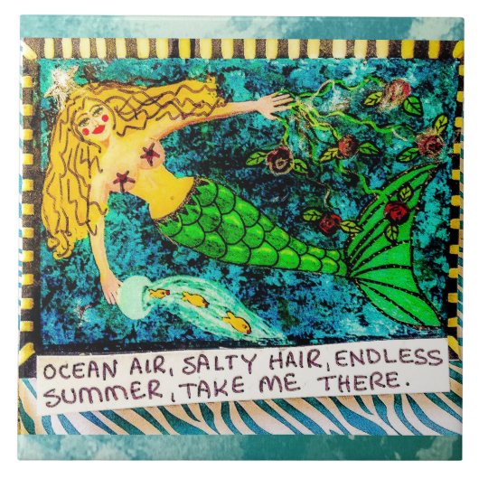 Kunstwerk Fliese (Vorderseite)