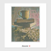 Kunstwerk für Bibliotheksliebhaber Aufkleber (Blatt)