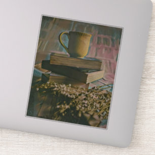 Kunstwerk für Bibliotheksliebhaber Aufkleber