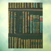 Kunstwerk für Bibliotheksliebhaber Fensteraufkleber (Blatt 3)