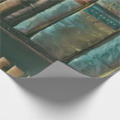 Kunstwerk für Bibliotheksliebhaber Geschenkpapier (Ecke)