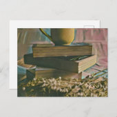 Kunstwerk für Bibliotheksliebhaber Postkarte (Vorne/Hinten)