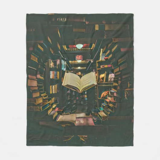 Kunstwerk für Buchliebhaber Fleecedecke (Vorderseite)