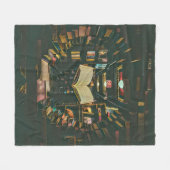 Kunstwerk für Buchliebhaber Fleecedecke (Vorderseite (Horizontal))