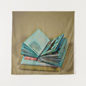 Kunstwerk für Buchliebhaber Wandteppich (Vorderseite)