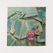 Kunstwerk für Buchliebhaber Wandteppich (Vorderseite)