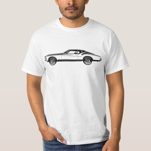 Kunstwerk Illustration Buick Riviera GS 1971 Seite T-Shirt (Vorderseite)