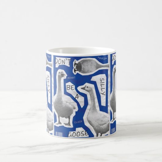 Kunstwerk Illustration sei kein Albernes Gänse Kaffeetasse (Mittel)