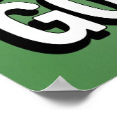 Kunstwerk Illustration sei kein Albernes Gänse Poster (Ecke)