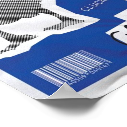 Kunstwerk Illustration sei kein Albernes Gänse Poster (Ecke)