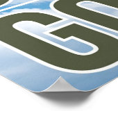 Kunstwerk Illustration sei kein Albernes Gänse Poster (Ecke)