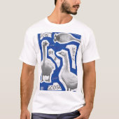 Kunstwerk Illustration sei kein Albernes Gänse T-Shirt (Vorderseite)