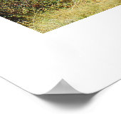 Kunstwerk im Park Rote Felsen Poster (Ecke)