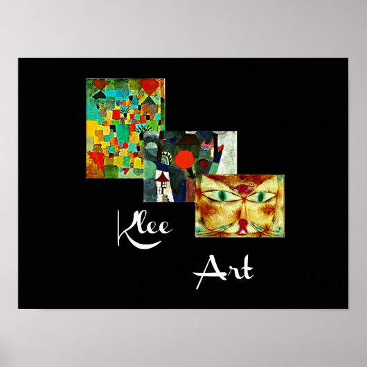 Kunstwerk Klee, Collage Paul Klee, Poster (Vorne)