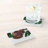 Kunstwerk Lizard Glasuntersetzer (Schrägansicht)