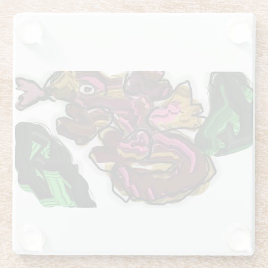 Kunstwerk Lizard Glasuntersetzer (Rückseite)