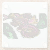 Kunstwerk Lizard Glasuntersetzer (Rückseite)