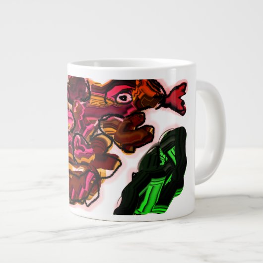Kunstwerk Lizard Jumbo-Tasse (Vorderseite Rechts)