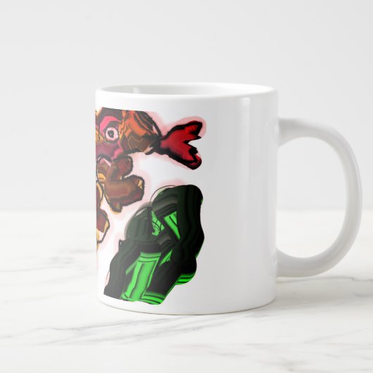 Kunstwerk Lizard Jumbo-Tasse (Rechts)