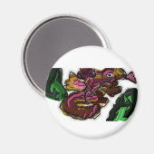 Kunstwerk Lizard Magnet (Vorderseite/Rückseite)