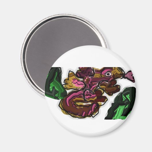 Kunstwerk Lizard Magnet (Vorderseite/Rückseite)