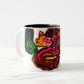Kunstwerk Lizard Zweifarbige Tasse (Vorderseite Links)