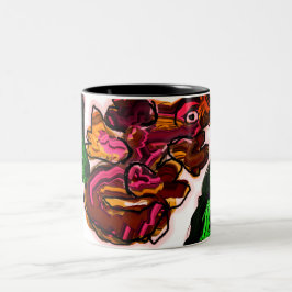 Kunstwerk Lizard Zweifarbige Tasse