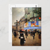 Kunstwerk Paris, Rue du Havre Postkarte (Vorne/Hinten)