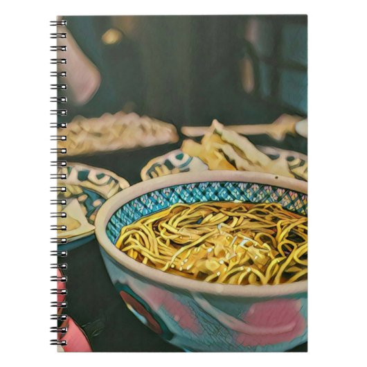 Kunstwerk Ramen lover Notizblock (Vorderseite)