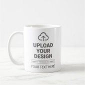 Kunstwerk- und Textdesign Kaffeetasse (Links)