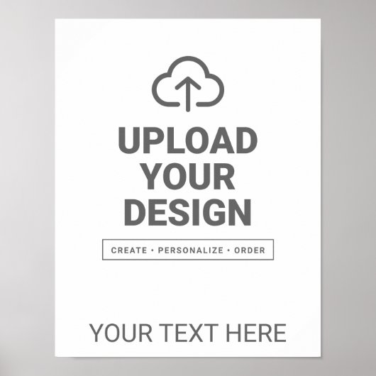 Kunstwerk- und Textdesign Poster (Vorne)