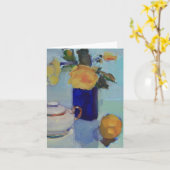 Kunstwerk von Gelben Rosen und Zitrone Karte (Gelbe Blume)